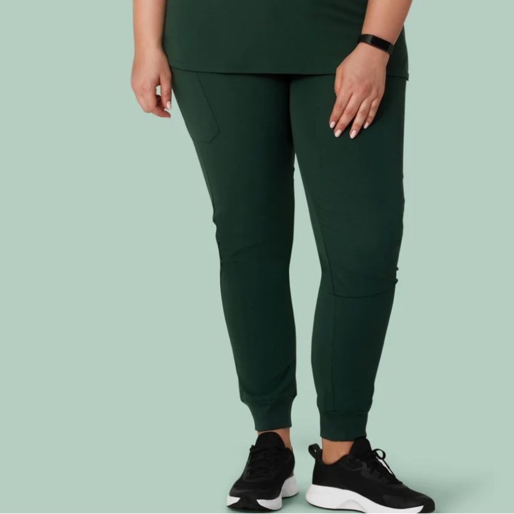 Manadala Scrubs High Waisted Joggers Olive Green Size X-Large - Picture 3 of 16